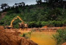 Illegal mining business
