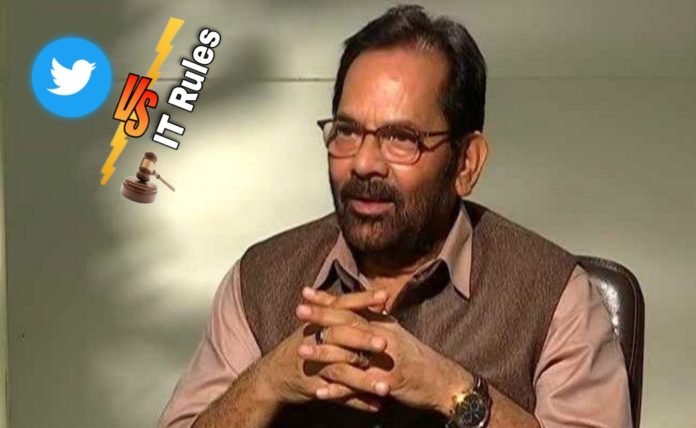 Union Minister Mukhtar Abbas Naqvi said about Twitter ignore new it low