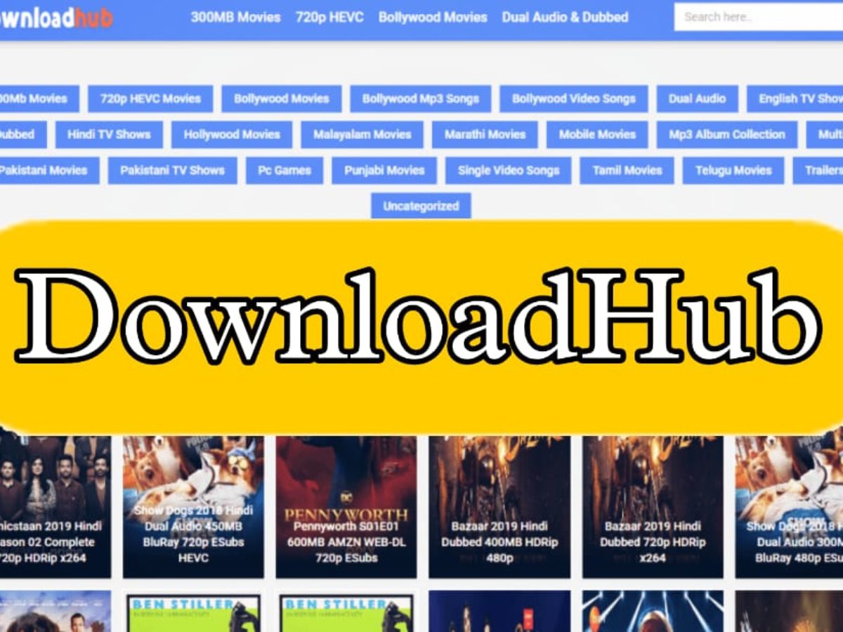 DownloadHub 2022 – 300MB Dual Audio Bollywood South Movies Download