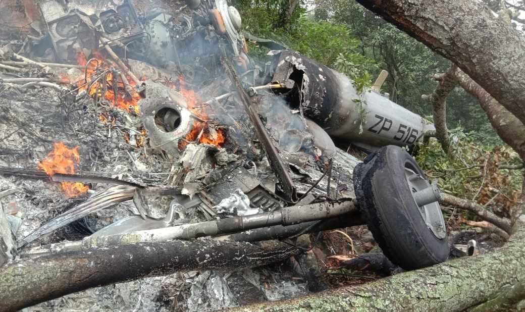 Army helicopter crashes in Tamil Nadu Ooty
