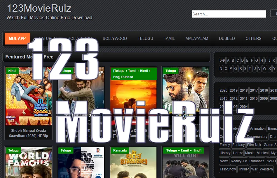 123movierulz 2021 : Latest Bollywood, South, Hollywood movies Download on Movierulz